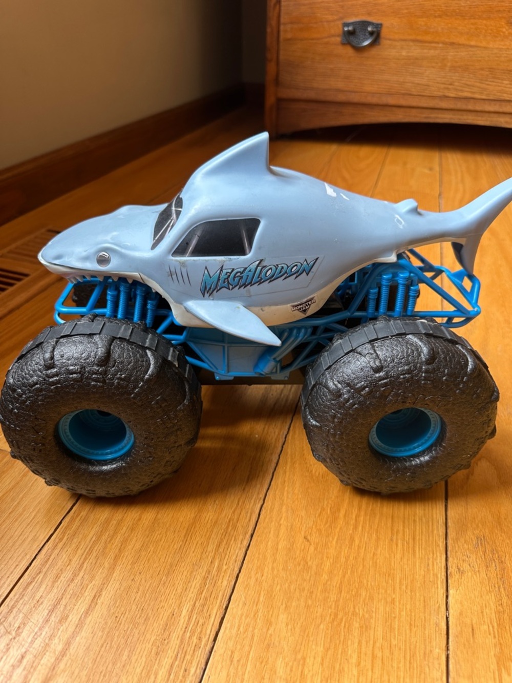 Megalodon Monster Truck Toy - Blue Kids Vehicle